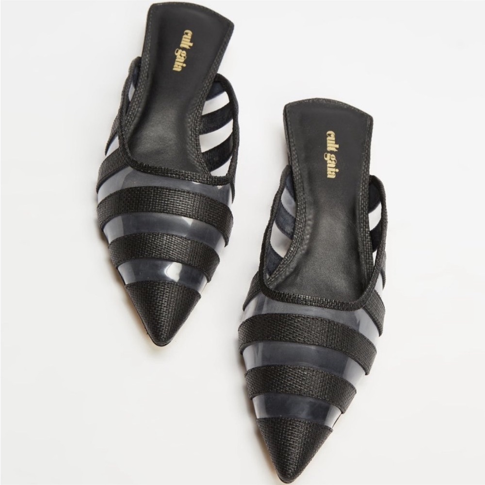 Cult Gaia Xxmm Femi Point-Toe Slide Ballerina Flats Size 7